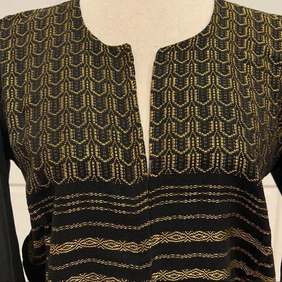 Hand loom vintage long blazer made in Oaxaca mex. - Picture 3 of 7